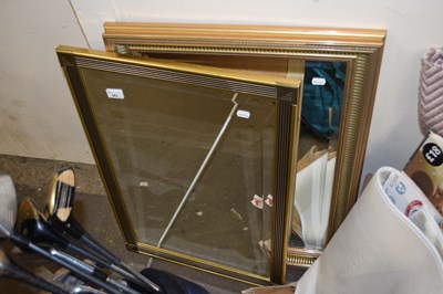 Lot 663 - Two 20th Century wall mirrors in gilt effect...