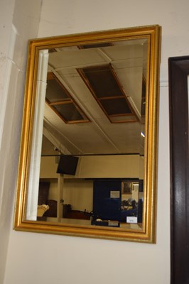 Lot 674 - A modern gilt framed wall mirror