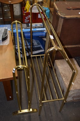 Lot 714 - Two metal towel rails