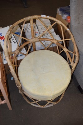 Lot 728 - A bamboo framed chair