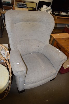 Lot 729 - An Edwardian wing back chair