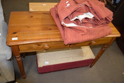 Lot 730 - A pine two drawer side table