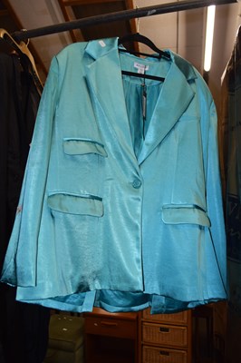 Lot 749 - A ladies Warehouse turquoise jacket, size 14