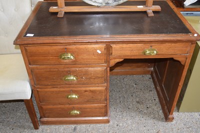 Lot 376 - EARLY 20TH CENTURY FIVE DRAWER OFFICE DESK...