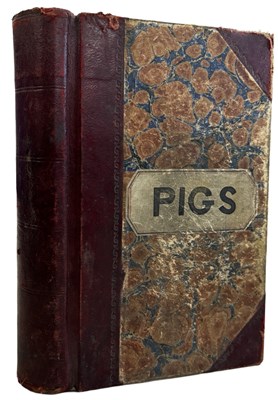 Lot 1146 - “PIGS” Manuscript book. 1892-1893. 8vo, in...