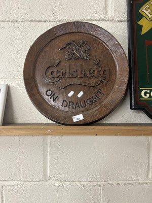 Lot 533 - A pub sign for Carlsberg on Draught