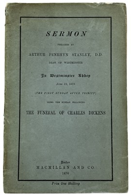 Lot 1142 - DICKENS. Dickens. Sermon Preached by Arthur...