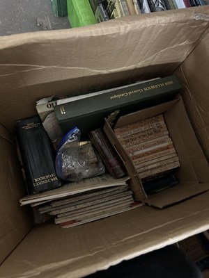 Lot 544 - Box of assorted books, catalogues, road maps etc