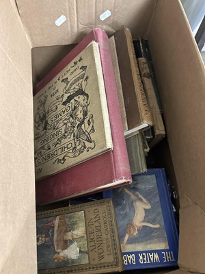 Lot 545 - Box of assorted books to include various...