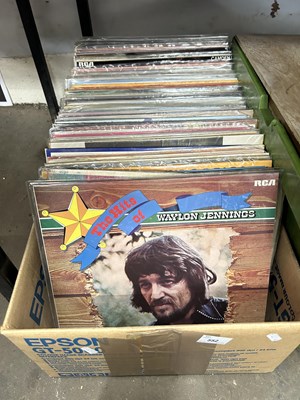 Lot 552 - Box of various LP's to include Elvis, Country...