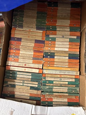 Lot 578 - Three boxes of Penguin books etc