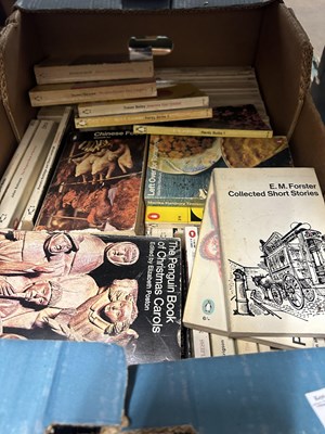 Lot 582 - Two boxes of assorted Penguin books