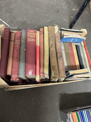 Lot 587 - Box of books to include various annuals