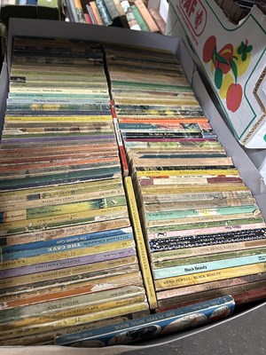 Lot 601 - Two boxes of assorted novels and books