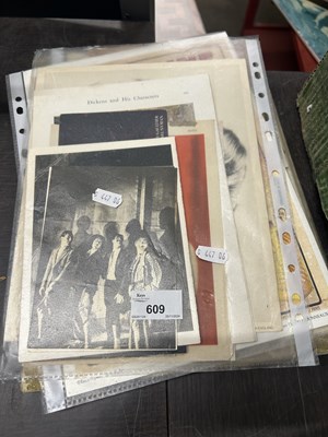 Lot 609 - Quantity of assorted ephemera to include...