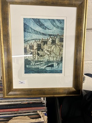 Lot 631 - Framed limited edition print, framed and...