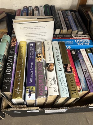 Lot 656 - Box of hardback novels