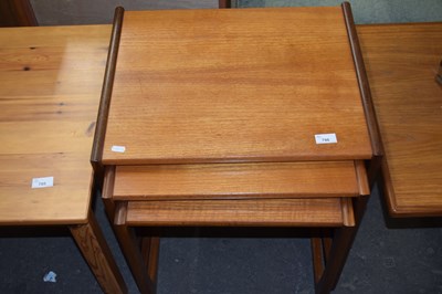 Lot 796 - A nest of three mid Century G-Plan teak tables