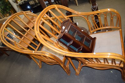 Lot 799 - A pair of bamboo framed conservatory chairs