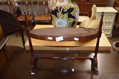 Lot 804 - An oval mahogany framed swing dressing table...