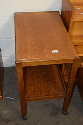 Lot 812 - Teak finish tea trolley