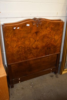 Lot 816 - A pair of walnut single bed ends