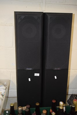 Lot 834 - A pair of Mission speakers