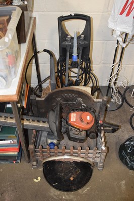 Lot 840 - A pressure washer together with a cast iron...