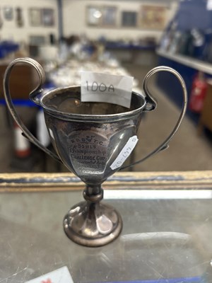 Lot 100A - A small hallmarked silver bowls Championship...