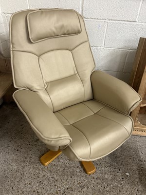 Lot 347 - Modern beige armchair