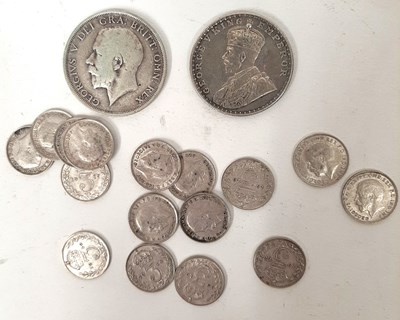 Lot 86 - Small quantity of GRV silver coinage to...