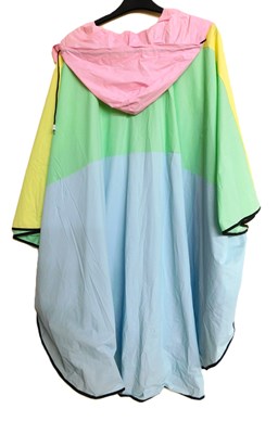 Lot 61 - A Mary Quant PVC hooded rain poncho, in pastel...