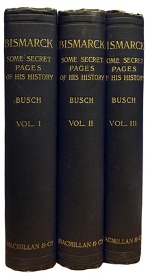 Lot 63 - DR MORITZ BUSCH: BISMARCK - SOME SECRET PAGES...