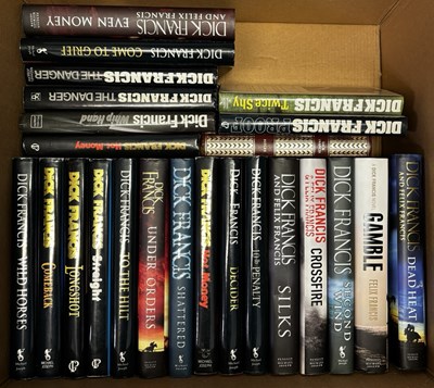 Lot 934 - ONE BOX: DICK FRANCIS, various hardbacks,...