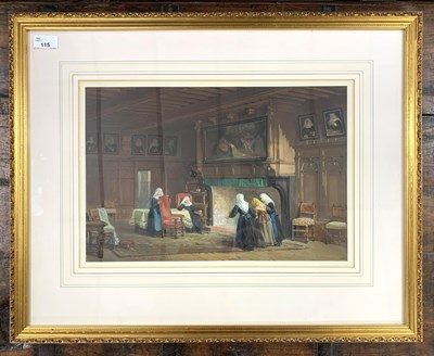 Lot 115 - Louis Haghe (1806-1885), Interior scene,...