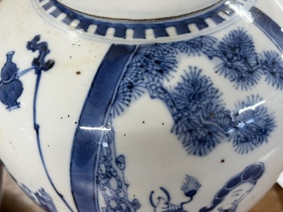 Lot 250 - Pair of Chinese porcelain jars and covers,...