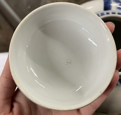 Lot 250 - Pair of Chinese porcelain jars and covers,...