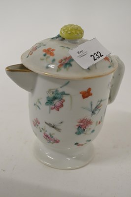 Lot 232 - 19th century Chinese porcelain jar and cover...