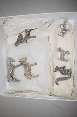 Lot 4 - Collection of cast metal animal models