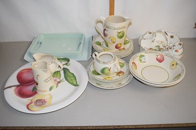 Lot 17 - Royal Stafford fruit decorated table wares,...