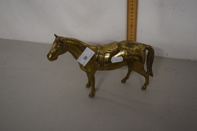 Lot 30 - Brass model of a racehorse