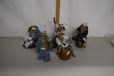 Lot 53 - Group of five modern Chinese porcelain figures