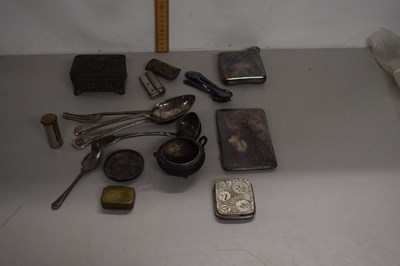 Lot 61 - Mixed Lot: silver plated and base metal items...