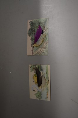 Lot 94 - Two novelty feather mounted postcards