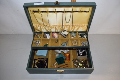 Lot 106 - Case of assorted costume jewellery