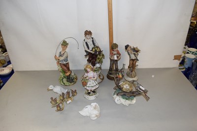 Lot 194 - Mixed Lot: Capo di Monte figurines, Nao model...