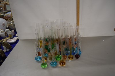 Lot 202 - Group of Whitefriars style glass stem vases