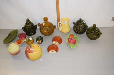 Lot 211 - Collection of various kitchen preserve pots,...