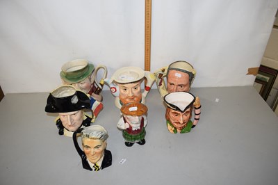 Lot 225 - Grouped lot: character jug to include Royal...