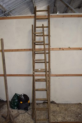 Lot 1024 - Two wooden step ladders